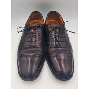Mezlan‎ Shoes Mens 10 Burgundy Marque Dress Leather Vero Cuoio Lace Up Oxford